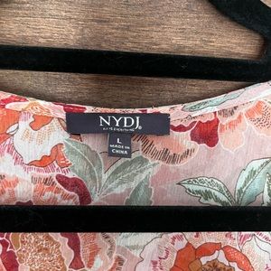 NYDJ chiffon crossover blouse